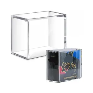 Acrylic Stackable Display Case for Elite Trainer Etb Cards, Dustproof High Transparency Magnetic Closure, Durable Collectible Storage Box, Card Hobby Box