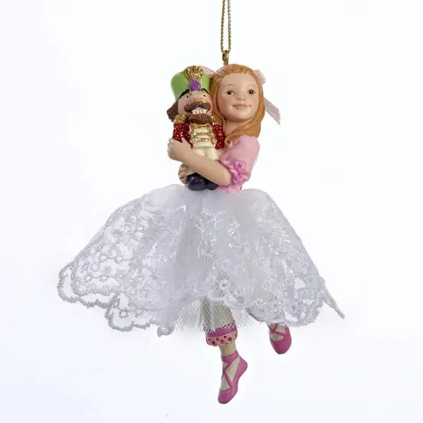 Pre-Order Nutcracker Suite Pastel Clara w/ Drosselmeyer Ornament C8419