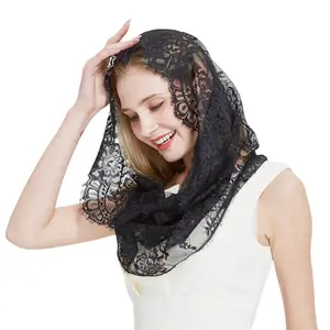 Lace Chapel Veil Scarf Mantilla Catholic Church Head Cover