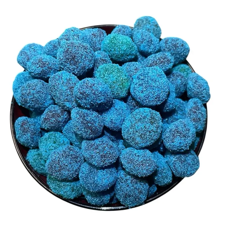 Boujee Munchies Sour Blue Raspberry Gushers Candy Snack Sweet Bonbon Sweet Bonbon Bite Tangy