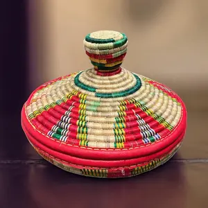 Ethiopian and Eritrean Injera Messob Sifet Table (Traditional Food Serving Piece for Cultural Meals)እንጀራ ሞሳብ