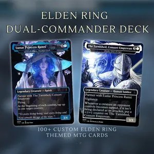 Elden Ring Themed Proxy Dual-Commander Deck, Azorius Control/Voltron, 100+Cards.