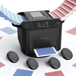 2-in-1 Automatic Card Shuffler & Dealer – Includes 4 Card Drawing Remotes | Game Night Gadget