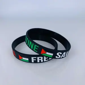 Silicon Free Gaza/Free Palestine-Save Gaza/ Save Palestine Bracelet