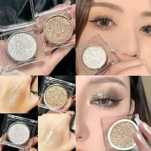 Single eyeshadow powder, pearlescent glitter, glossy eyeshadow, highlighter, pearlescent eyeshadow, highlighter powder, shimmer makeup palette, Shimmering Eyeshadow Palette