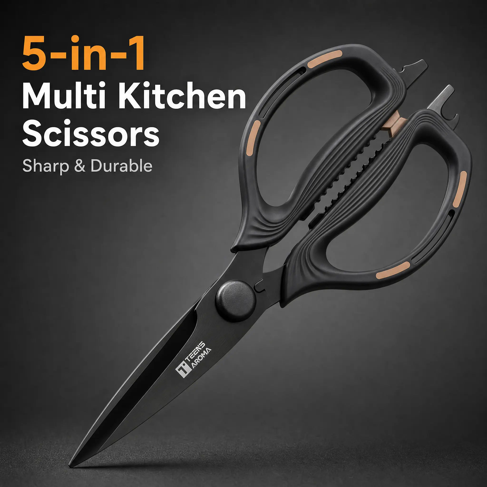 japanese cooking scissors,Multi-Functional Kitchen Shears Set,Heavy Duty Stainless Steel Blade,Stylish For Everyday Use Convenient Cooking Utensils Tools Gadgets Daily Cooking,Professional Kitchen Use&BBQ,food scissors,chicken bone cutting,professional