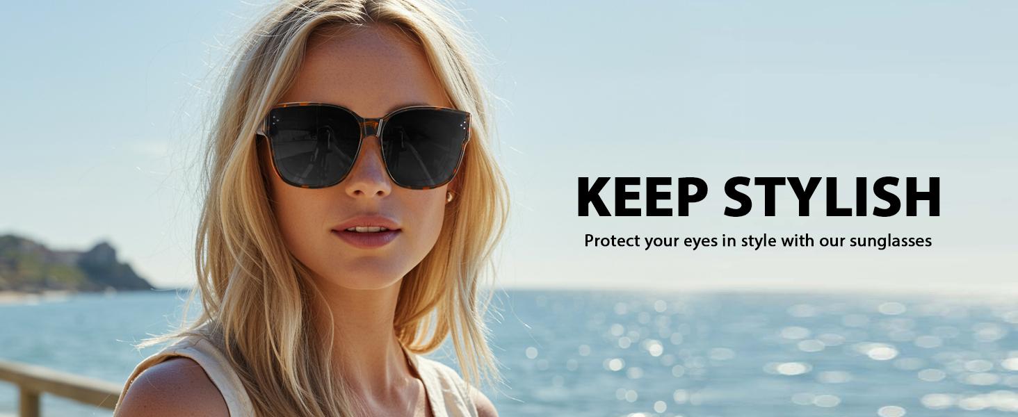 FitOver Sunglasses Over Prescription Glasses for Women Men Polarized Fit Over Shade with UV Protection SG3092