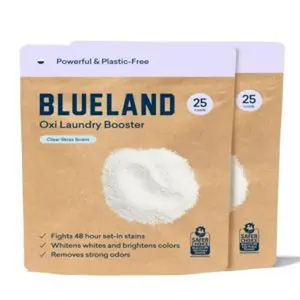 Oxi laundry booster powder refill 2pack clear skies scent 50 loads 352 oz plasticfree eco friendly oxy cleaner stain remover