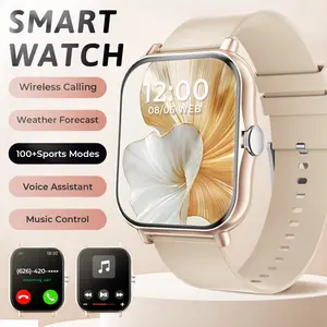 Stylish 1.83-inch Multifunctional Smart Watch with Colorful Straps, wireless talking/dialing, message reminder, various APP reminders, multi-function display, HD screen, 100+ sport mode, call reminder and rejection, suitable for Men and Women.