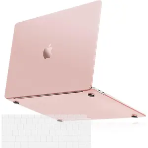 MOSISO Compatible with MacBook Air 13 inch Case 2022 2021 2020 2019 2018 A2337 M1 A2179 A1932, Ultra-Thin Slim Natural Original Color Protective Plastic Hard Shell Case&Keyboard Cover, Peach Fuzz