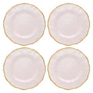 Heirloom Cream Melamine Dinner Plates