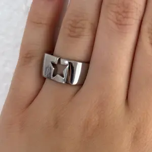 Star HMHAS themed stainless steel ring , Professionally Engraved Waterproof Best Stainless Steel Quality BE inspired