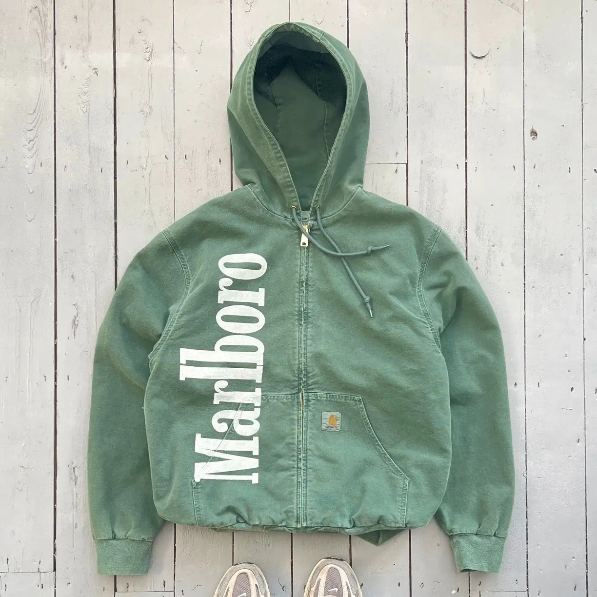 New streetwear-style Marlboro hoodie featuring a comfortable, loose fit and printed lettering perfect for everyday wear