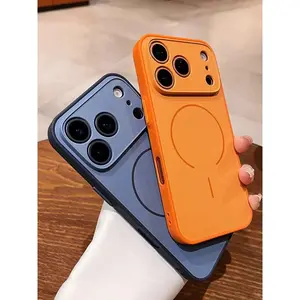 Official Skin-Feel Smartphone Casing - Premium Dual-Layer PC+TPU Construction, Hard Outer Shell for Impact Resistance, Soft Inner Layer for Shock Absorption, All-Round Protection Cellphone Accessory for iPhone 12/13/14/15/16/17 Handheld Devices