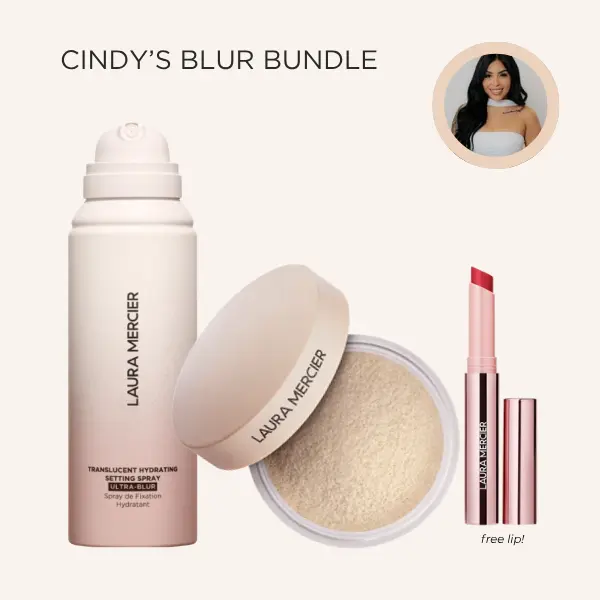 Laura Mercier Blur & Go Bundle - Includes Hydrating Setting Spray, Ultra Blur Setting Powder for All Day Wear