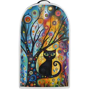 Modern Art Cat Print Blender Cover Small Kitchen Appliance Covers Stand Mixer Coffee Juicer Maker Blender Dust Cover and Fingerprint Protection