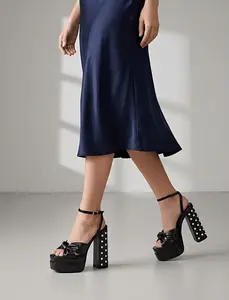 Women's 6 Inch High Heels Chunky Block Platform Heels For Women Ankle Strap Sexy Open Square Toe Heels Dressy Pumps Sandals