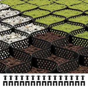 VEVOR Gravel Grid, 3 Inch Depth, 17.06x 8.86 FT/ 5200x 2700 mm, 1880 LBS Per Sq ft Grass Ground Retainer, Permeable Geo Grids Driveway Stabilization, for Garden, Patio, Walkway, RV Parking Slopes