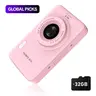Portable Digital Camera for Photography, FHD 1080P CCD Vintage Filter Style, Compact Travel Cameras with 32GB Card, 16X Zoom Anti-Shake Point and Shoot Vlogging Camera, Birthday Gift for Teens Students Beginners