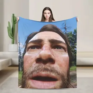 Arthur Morgan Red Dead Redemption Blanket  Soft Funny Throw Blanket Cozy Lightweight Plush Portable Cover Blanket For Sofa,Warm Gift For Birthday,Christmas,Multiple Blankets