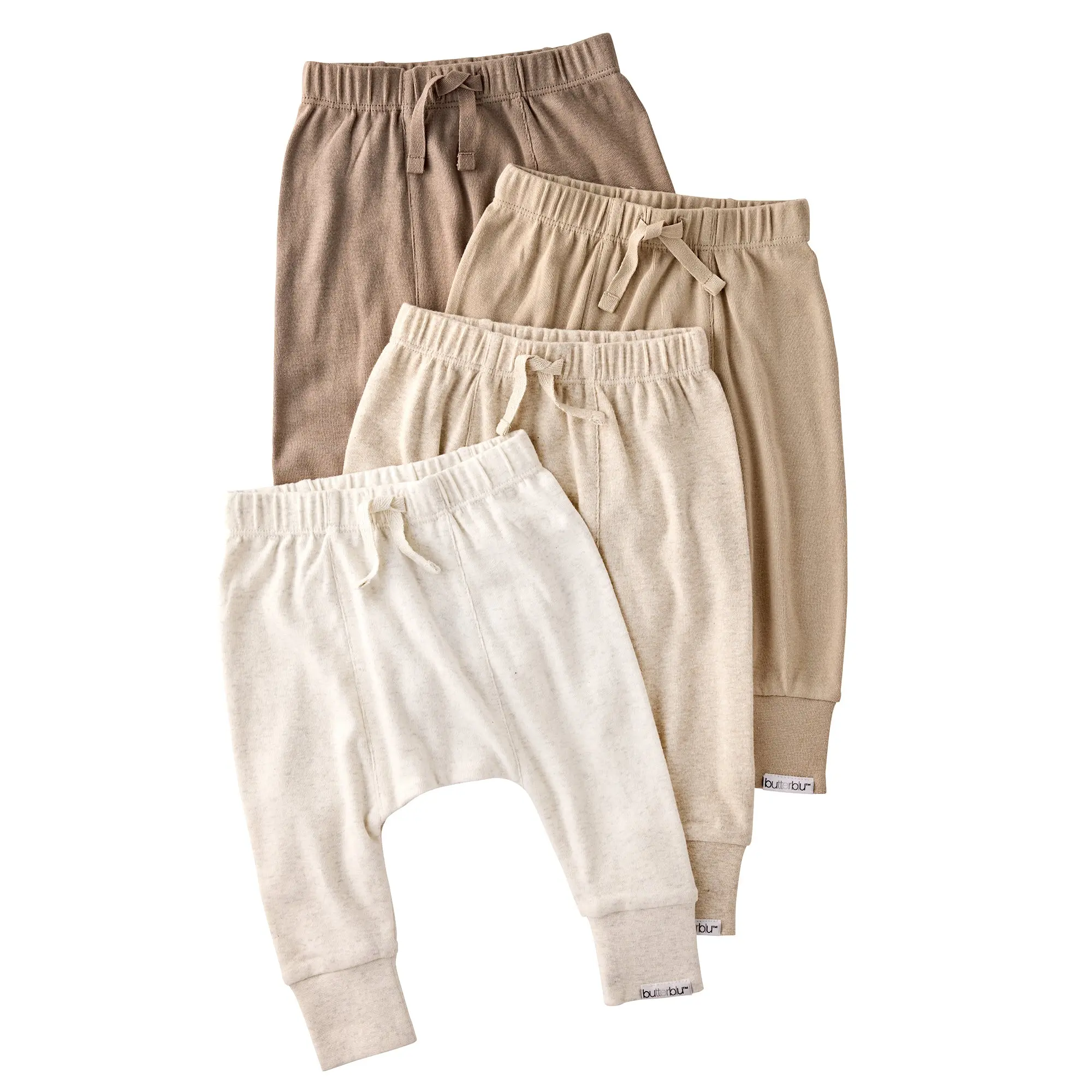 JORDAN 4-Pack Jogger Baby & Toddler Pants 100% Organic Cotton