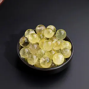 Natural Citrine Crystal Ball, Polished Healing Gemstone Specimen Mineral Sphere for Decoration and Therapy, Home Decor Ornament, Crystal Spheres
