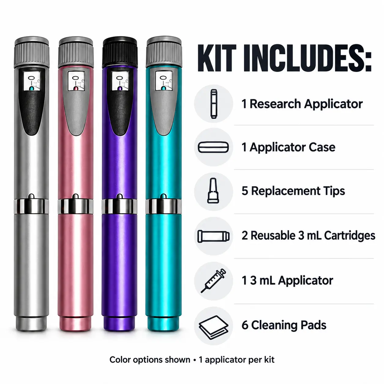 Reusable Research Beauty Applicator Kit