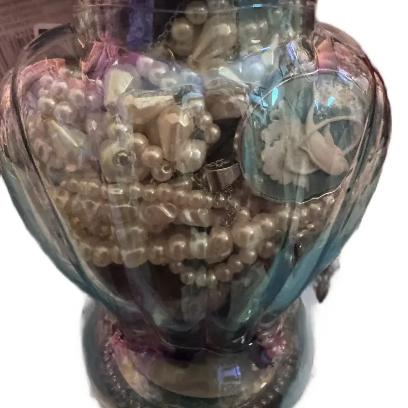 Jewelry jar 558 nautical or beach themed