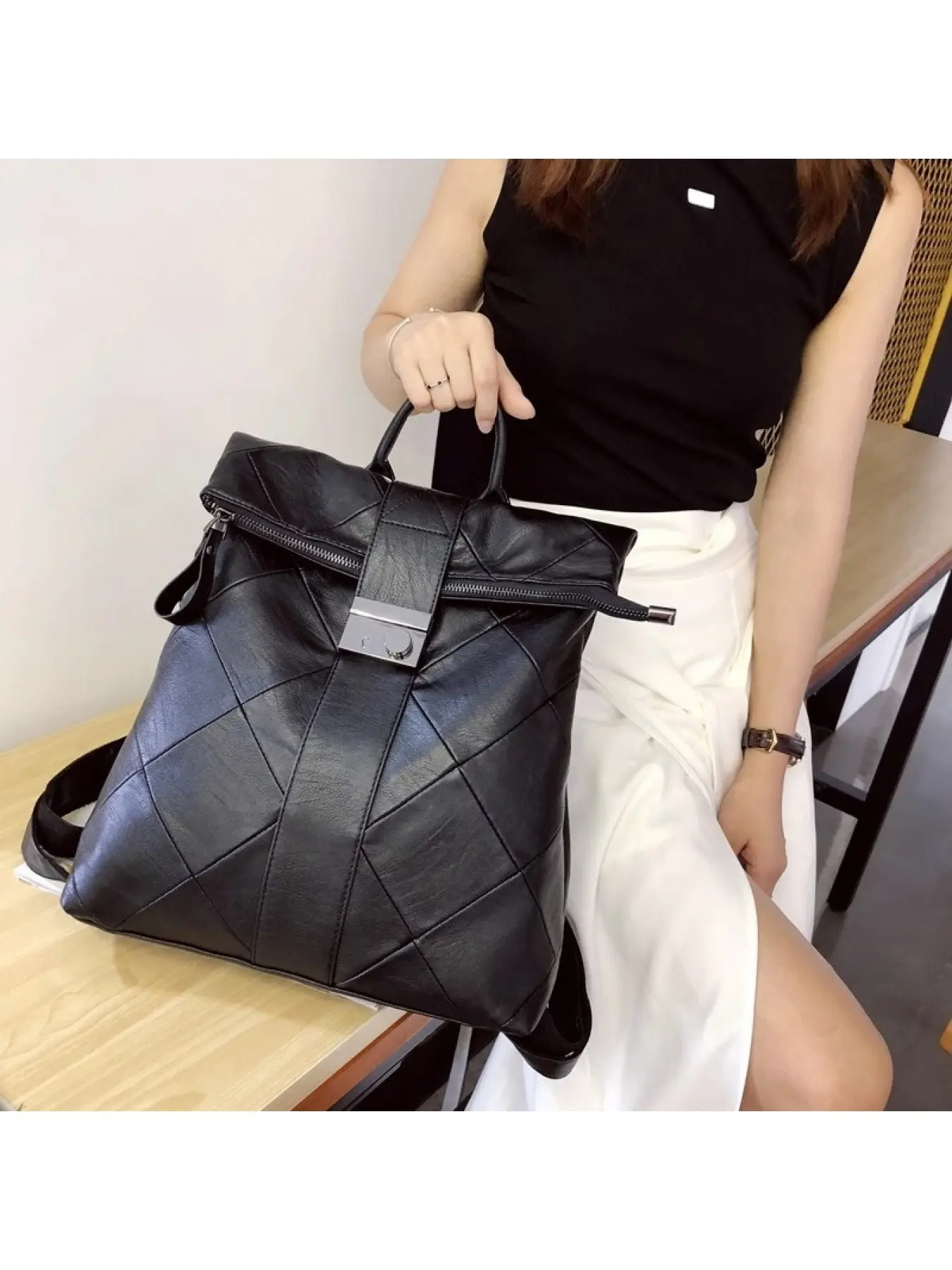 High-end versatile lightweight travel backpack for women