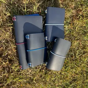 Blue Leather Travelers Notebook with Multiple Colors for Organized Travel and Journaling