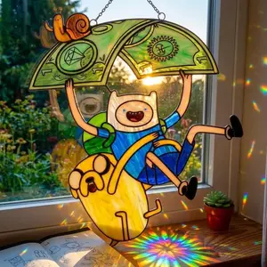 Adventure Time Resin Suncatcher, Finn And Jake Cartoon Decor, Ooo Land Fantasy Gift