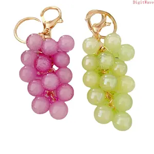 2/3/5PCS Cute Creative Grape Keychains, Bubble Jelly Grape Cluster Fruit Design Keychains, Emulational Fruit Pendant for Car Keys, School Bags & Backpacks, Sweet Gift for Girls & Students travel-friendly Light Up LED Swing Hammock Chair