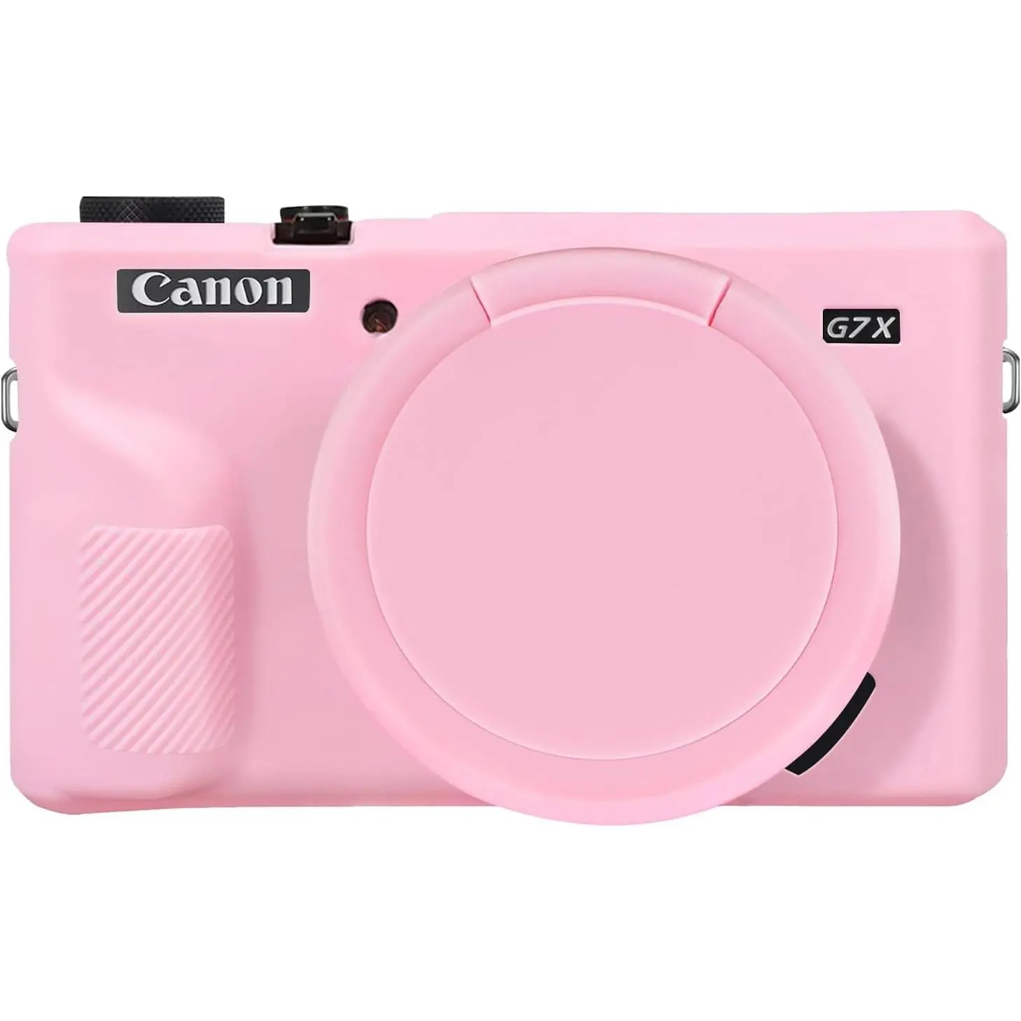 Case for  Powershot G7X Mark II Digital Camera, Soft  Protective Cover Case with Removable Lens Cover for  Powershot G7 X Mark II DSLR Camera, Pink