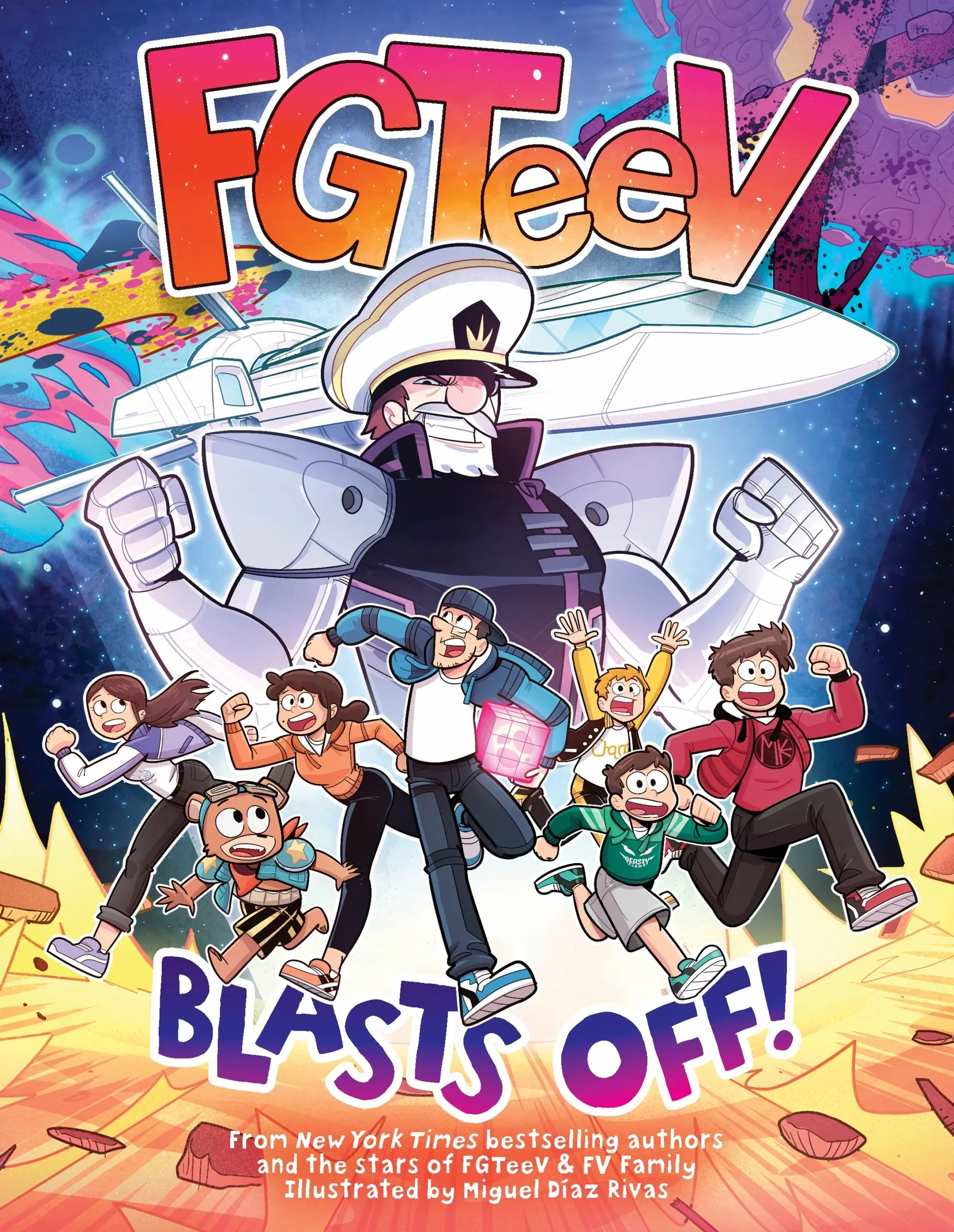 FGTeeV: Blasts Off!: A Graphic Novel (FGTeeV) by FGTeeV||Miguel Díaz Rivas [Hardback Book]