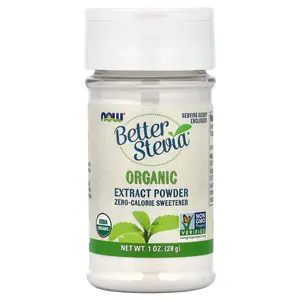 NOW Foods Better Stevia®, Organic Extract Powder, 1 oz (28 g)