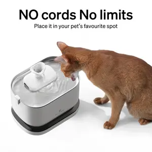 PETLIBRO Wireless Pet Water Fountain,Cat Water Fountain,Dockstream Automatic Dog Water Dispenser for Drinking with Quiet ,Easy Clean