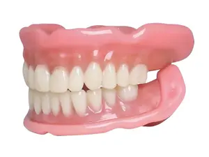 Easy Denture for Adults | Medical-Grade Thermoplastic Upper & Lower Replacement Teeth - Includes Cream & Cleaning Tablets - Reusable Boil-and-Bite Denture Set for Males & Females