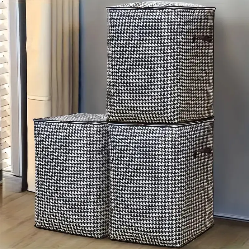 3pcs Extra Large 47.55 Gallon Household Storage Bags, Large Capacity Storage Bag for Clothes and Bedding, Dust-proof Storage Container, Suitable for Home Organization, Also Ideal for Moving and Traveling, Under-Bed Storage.