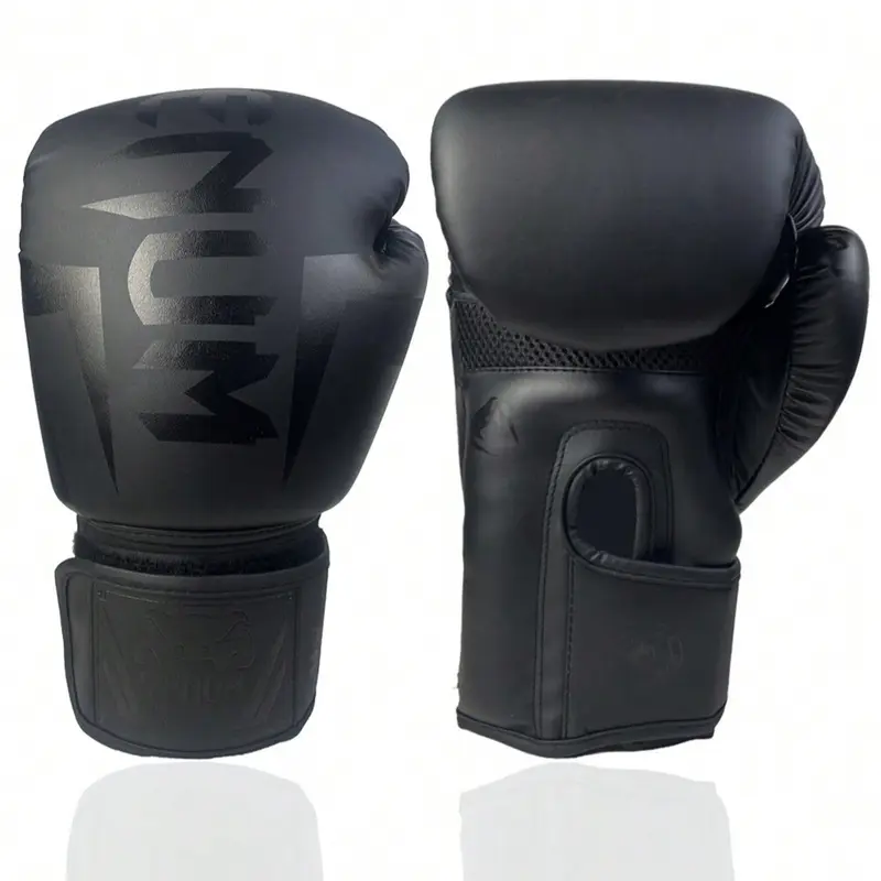PU Leather Boxing Gloves for Adults, Professional Matte Training Gloves, Boxing Equipment, 8oz/10oz/12oz/14oz/16oz, Muay Thai Sandbag Fighting Gloves