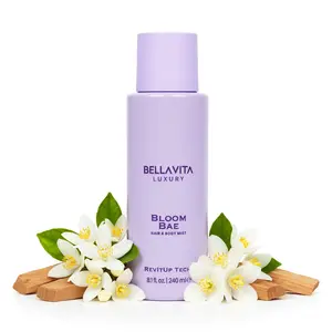 Bloom Bae by Bellavita Luxury | Creamy Floral Hair & Body Mist | Made with White Florals of Jasmine, Tuberose and Gardenia | Elegant Scent for Daily Wear | Water-Based | Alcohol-Free and Long-Lasting | Perfect for Layering | Lightweight & Non-sticky