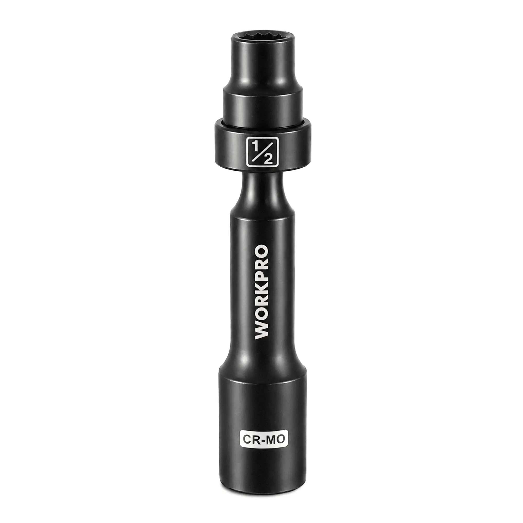#backtoschool WORKPRO Driveline Socket | 12-Point SAE Swivel Socket, CR-MO Steel Driveline Limited Clearance Socket Set for Automotive and Mechanical Use