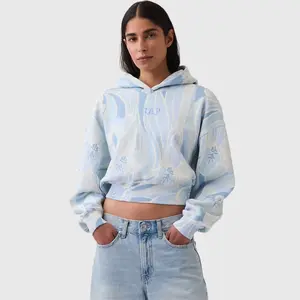 GAP VintageSoft Crop Logo Hoodie