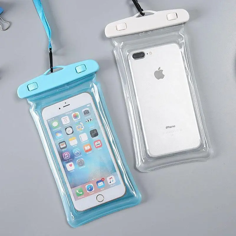 2-Pack Universal Waterproof Phone Pouches – Durable, Leak-Proof Design for Beach, Kayak, Swimming & Waterpark Activities