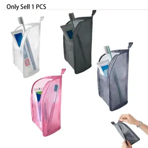 Standing Toiletry Bag, Portable Lightweight Travel Toiletry Bag, EVA Travel Toothbrush Storage Bag, Foldable Waterproof Clear Hanging Travel Toiletry Bag Cosmetic Storage, Travel Cosmetic Bags, Toiletries Travel Bag