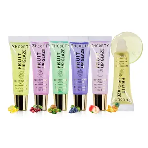 6-Color Fruity Lip Oil Set Moisturizing Hydrating Lip Gloss Lip Care Plumping Lip Glaze