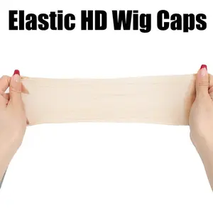 5 PKS 10 PCS HD Transparent Wig Cap for Women Invisible Breathable Ultra-thin Stretchy Stocking Caps with Wide Elastic Bands for Role Play Festival Party Wedding Stage Performance