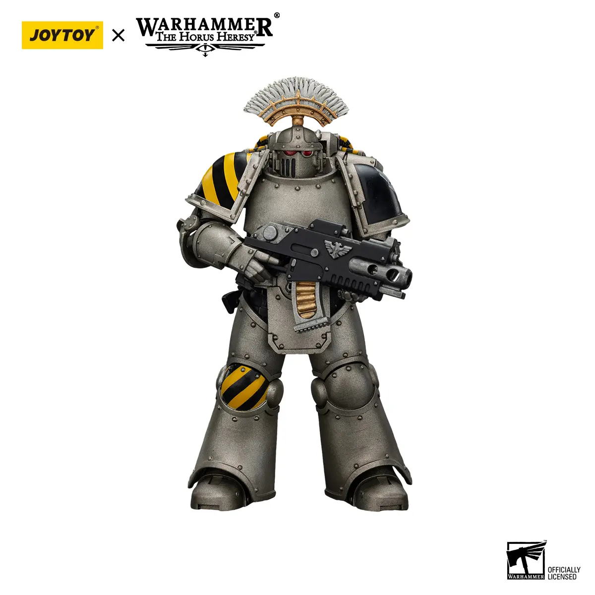 Joytoy 1/18 PVC Articulated Action Figure - Iron Warriors MKlll Tactical Sergeant JT01451, Unisex Collectible with Eye LED Light, Accessories, Articulated Figures, Pvc Action Figures