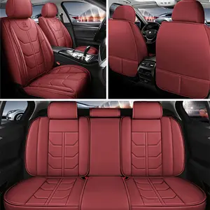Waterproof Leather Car Seat Covers - Sleek Stylish Protection for Car Seats from Spills and Stains - Ideal for Car Owners