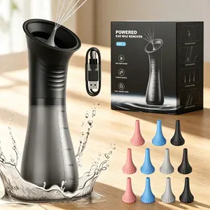 Electric Ear Wax Removal Cleaner, Rechargeable Ear Irrigation Kit, 3 Pressure Modes, LED Display, Water Spray Function, Safe Ear Cleaning at Home