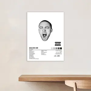 MAC MILLER - GO-OD AM - music album cover, retro canvas poster, classic hip-hop rap art print, Classic Prints, Art Wall Decoration, suitable for home, cafe, dorm decoration, perfect as a birthday/Christmas gift, frameless